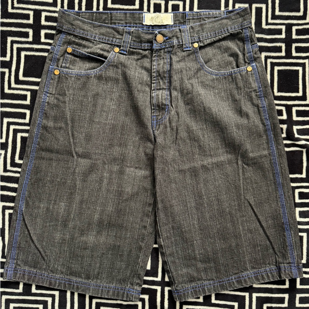 Men's Dark Gray Denim Shorts
